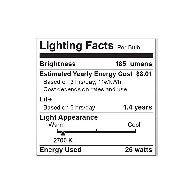 Incandescnt Bulb 25w A19