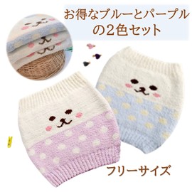 dilib Cute Belly Wrap, Character, Body Warmer, For Adults, Warm, Heat Retention, Pregnant Women, Maternity Belly Wrap, Cold Protection, Lumbar Supporter, Women's, Purple, Blue