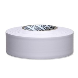 NO Adhesive, Presco Arctic Roll Flagging Tape 3 mils Thick, 1-3/16 in. x 300 ft. (White)