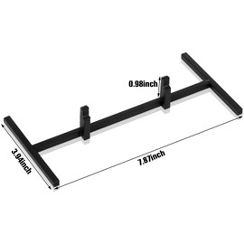 Yaocom 4 Pcs Metal Glass Display Stands Easel for Displaying Ceramic Tiles, Plaques, for Picture, Collectibles Ceramic Tiles Photo Office Trade Show Office, or Home(Black,7.87 x 3.94 x 0.98 Inch)