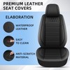 RAWAKORW Seat Covers 2 Front Fit for Honda Odyssey 2007-2025: