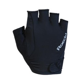 Roeckl Sports Cycling Gloves Basel, Performance Unisex Finger Gloves, Black 7.5