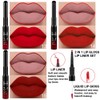 evpct 3Pcs Deep Dark Red Lip Stain Paint Matte Lip