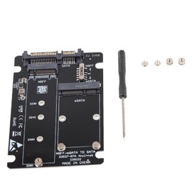 2 in 1 Mini M.2 NGFF &amp; MSATA SSD to SATA 3.0 Hard Disk Adapter Converter Card