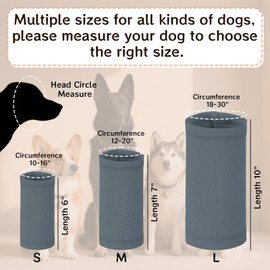 AWSOLAR Happy Hoodie for Dogs, Breathable Stretchy Dog Ear Cover Quiet Ears for Dogs Ear Protection for Firework Force Drying Grooming Thunder