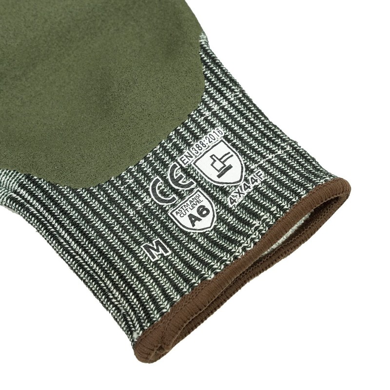 Bush Craft [Bushcraft] Blade Resistant Gloves Medium Thick Olive Drab