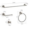 BGL Bathroom Hardware Set Brushed Nickel Bathroom Accessory Set Towel