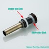 RANDOM Bathroom Vessel Sink Pop Up Drain Stopper Without Overflow