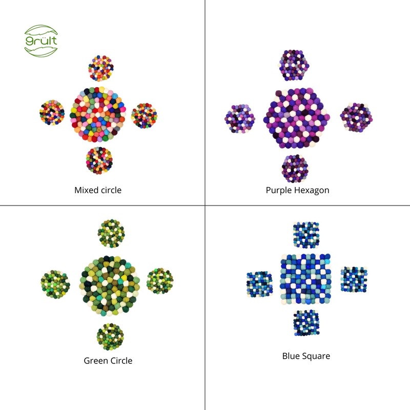 Grült Home Trivet - Felt Trivet for Cups, Pots, Pans