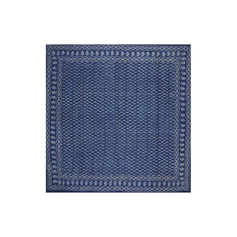 Homestead Dabu Indian Tapestry Cotton Bedspread 108" x 108" Queen-King