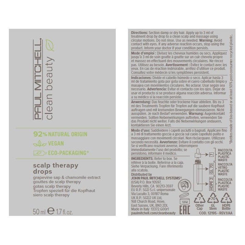 Clean Beauty Scalp Therapy Drops 50 ml