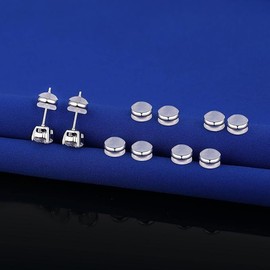 Kerryjewl Earring Backs Rubber,12pcs Soft Clear Earring Backs for Studs,Hypoallergenic Silicone Earrings Backs Replacement for Women(White)