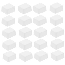 MILISTEN 50pcs Watercolor Half Pans White Plastic Empty Artist Paint Pan Travel Tin Case Palette for Oil Acrylic Painting Art Drawing