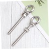 Hohopeti 2pcs Stainless Steel Eye Bolts with Nuts x 60