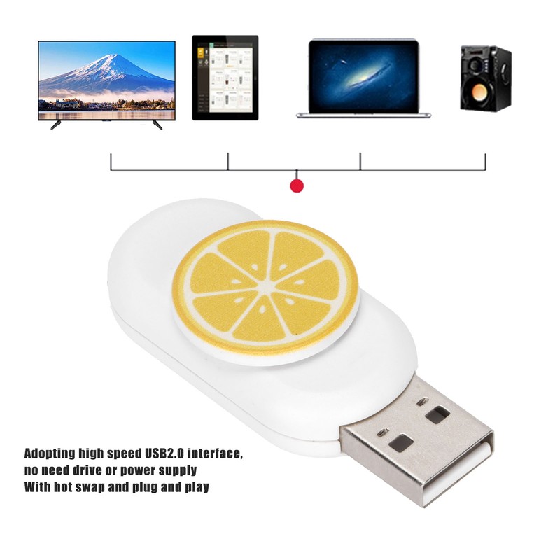 USB Flash Drive Innovative Lemon Shape Portable Durable Stable Moistureproof