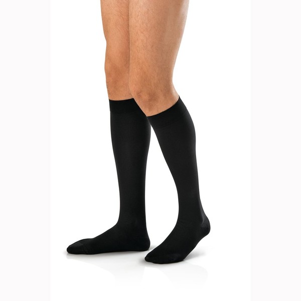 JOBST 7765905 BSN Medical Men's Ambition Sock, Knee High, 15-20mmHg, Black, Regular, Size 6, Pair