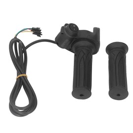 Kuuleyn Twist Throttle, Throttle Grip with LED Display, 1 Pair Electric Bike Throttle Grip Rubber Twist Throttle Grips with LED Battery Display for Electric Bicycle Scooter