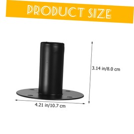MERRYHAPY 2pcs Speaker Stand Aluminum Alloy Base Speaker Tray for Applications Heavy Duty Support