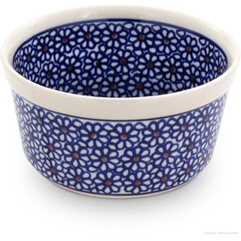 Bunzlauer Keramik Ragout Fin/Crème Brulee Bowl Large Diameter 12.5 cm with Interior Decoration 120