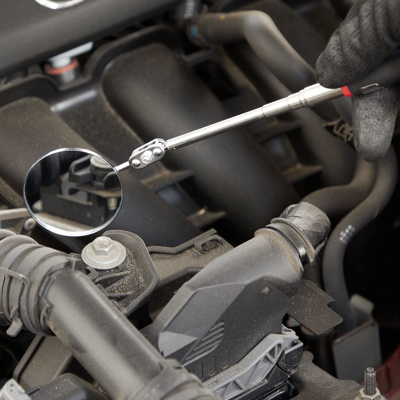 Juvale Inspection Mirror Tools - 2-Pack, 2 in Round Heads