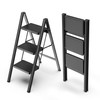 WOA WOA 3 Step Ladder, Folding Step Stool with Non-Slip