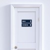Letrero de baño estándar para hombres y mujeres, gris Lt,