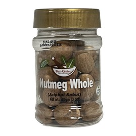 Desi Kitchen Spices All Natural | Salt Free | Vegan | NON GMO | Nutmeg Whole (Jaiphal Sabut) 85gm (3 oz)