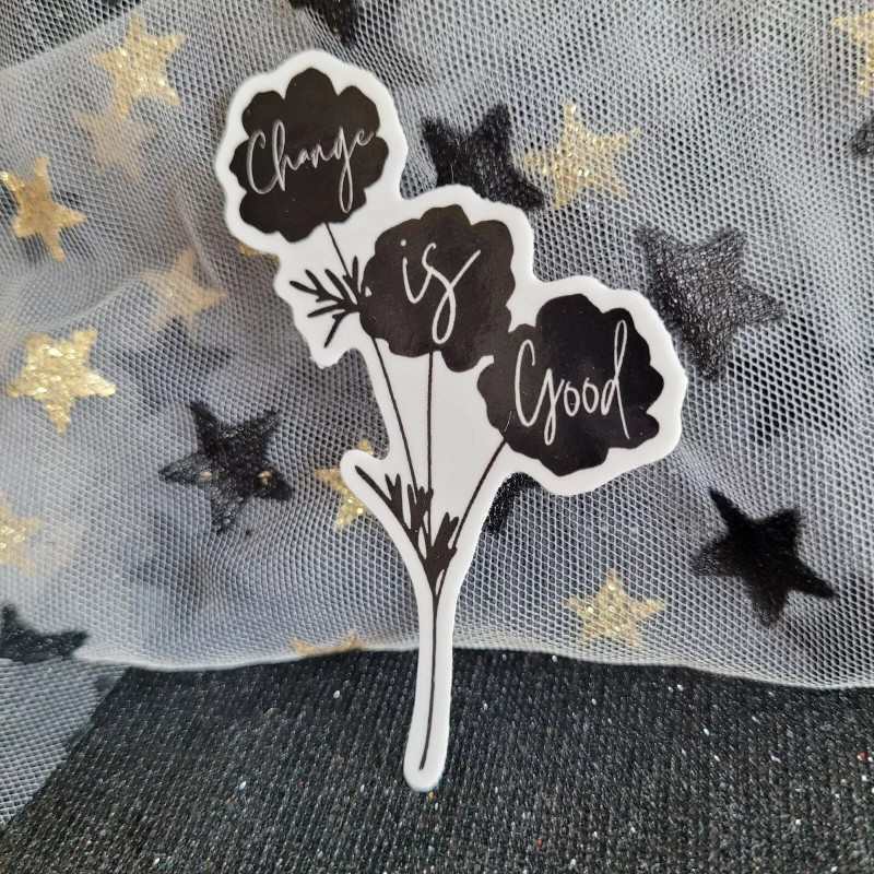 Moonlight Jade Art Three Pack Sticker Set Black & White