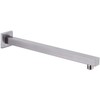 Square Shower Arm with Flange Heavy Duty Stainless Steel Rainfall