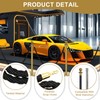 Aweisile Barrier Cord Black Barrier Rope with Hook Barrier Tape