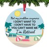 Retirement Christmas Hanging Ornament Gifts for Women Men 2025 Retired