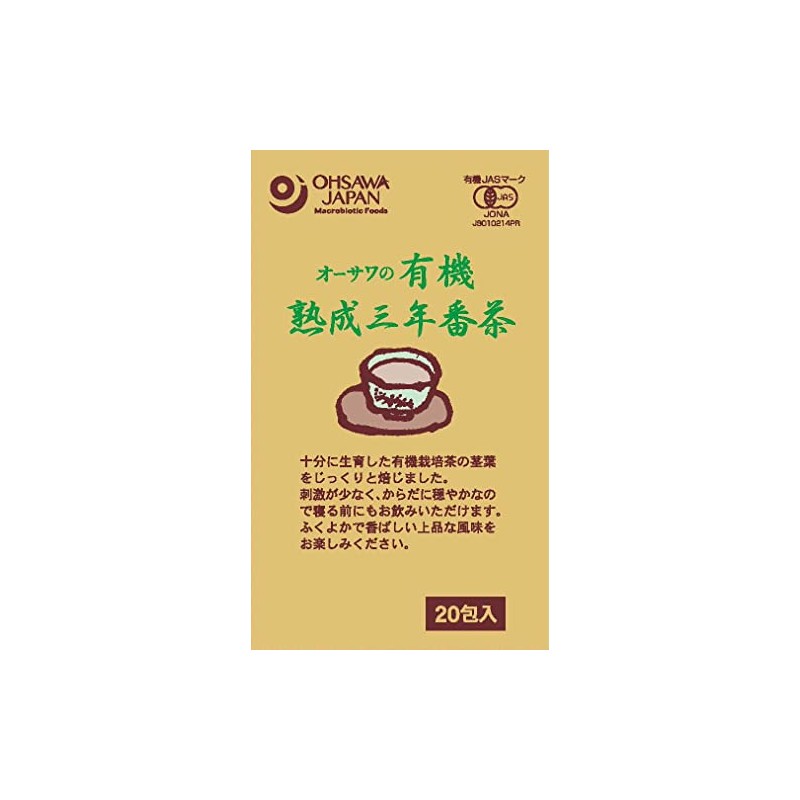 Osawa Japan Organic Aged Three Years Bancha (Tea Bag)