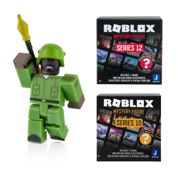 Roblox Action Collection - Battleship Battle: The Ensign + Two Mystery Figure Bundle [Includes 3 Exclusive Virtual Items]