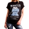 Funny Gifts for Women - Oversized Monster T-Shirt Black -