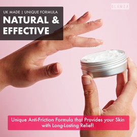 Chamois Cream GLAMZA ‘Chub Rub’ Anti Chafing Cream & Pair of Thigh Bands for Men & Women - Prevents Chaffing for Cyclists, Runners and More 50ml (Size E (62-70cm))