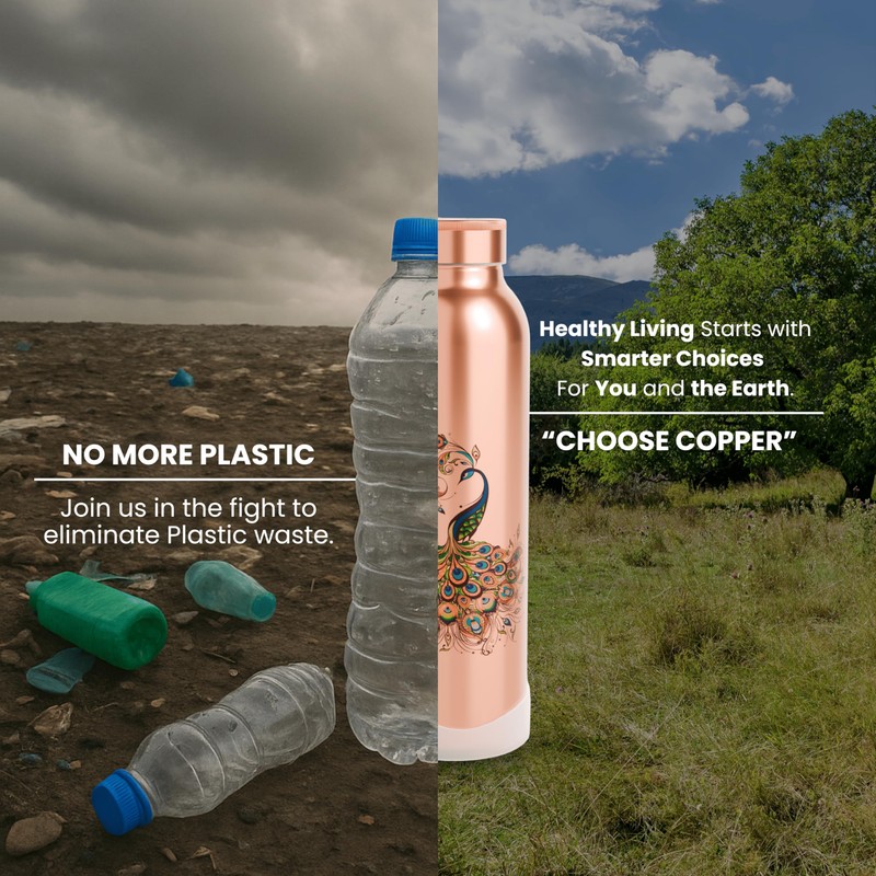 COPRON Copper Water Bottle for Drinking Water, An Ayurvedic Pure