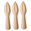 ABOOFAN 3pcs Beech Wood Lemon Juicer Handheld Manual Citrus Reamer
