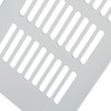 Cabinet Air Vent Grille Silver Rectangle Heat Dissipation Ventilation Grill