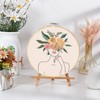 Yixhua 5Pcs Embroidery Hoops Round Bamboo Embroidery Frame Cross Stitch