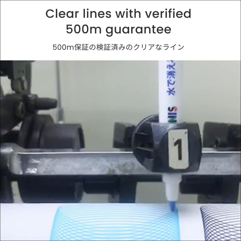 LEONIS Water Erasable Fabric Marking Pen Blue 10 Count Pack