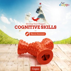 Dog Toys – Cogno by Doggo Box, Interactive Dog Toys for Mental Stimulation, Puppy Teething, and Training, Rubber Tough Dog Toys, Entertaining Toy for Small, Medium, Large Breeds