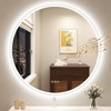 STARLEAD 32" LED-Bathroom-Mirror-with-Lights, Wall-Mounted with Bluetooth Speaker, Anti-Fog, 3 Color
