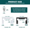 20Pcs Glass Shower Door Hinge Gasket Replacement, Grid Rubber Glass