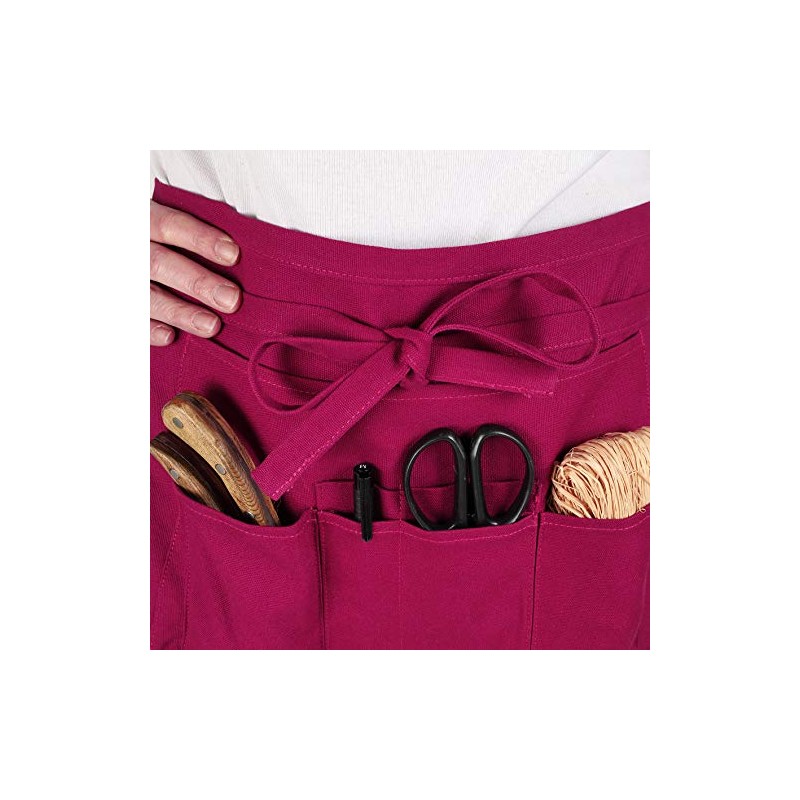 La cordeline TJCBO Burgundy Garden Apron, 2 x 64 x