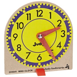 Judy Instructo Mini-Clocks - 4 1/8 x 4 inches - Set of 12, Size 6