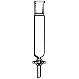 Laboy Glass Chromatography Column 24/40 with PTFE Stopcock 60mm in Column O.D.& 305mm in Effective Length