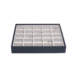 Stackers Navy Classic Medium Jewellery Box Trinkets Layer