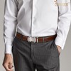 JASGOOD Mens Belt Ratchet Leather Belt Automatic Slide Belt for
