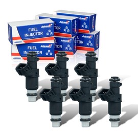 AdvanEX FJ485 8-holes Fuel Injectors Compatible with Acura MDX/TL, Honda Accord/Odyssey/Pilot/Ridgeline, 16450-RCA-A01 6pcs