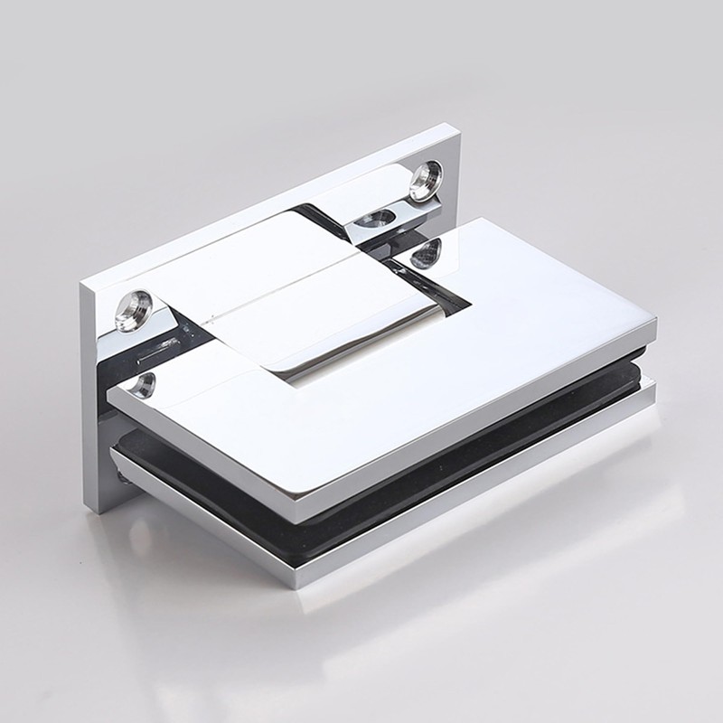 NovaNectar Brass Glass Door Hinge,90 Degree Heavy Duty Short Back